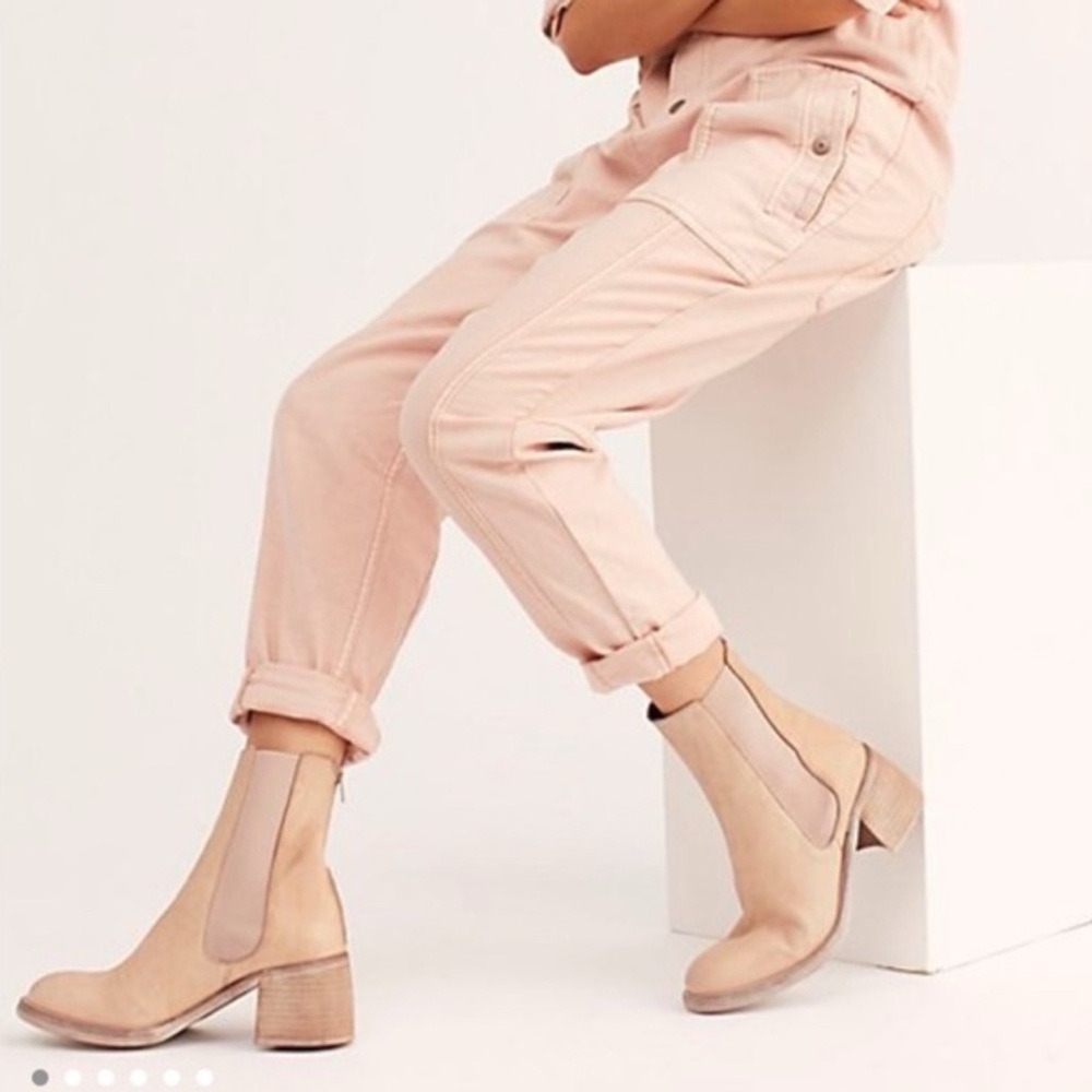 Free People Essential Chelsea Boot Dusty Rose 7.5 38